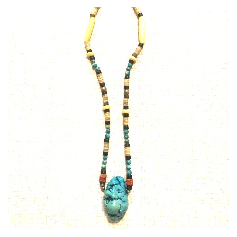 Navajo jewelry jade stone choker necklace